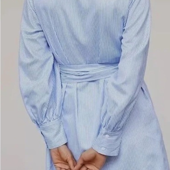 Anthropologie X Mare Mare Blue & White Striped Shirtdress – Size Small – EUC - Picture 4 of 8